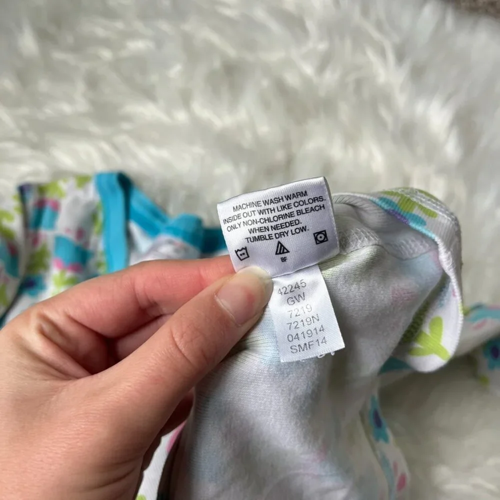 Hanna Andersson Flower Print Pajama Set Girls 8